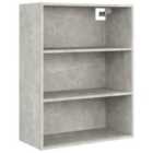 Vidaxl Hanging Wall Cabinet Concrete Grey 69.5X32.5X90 Cm