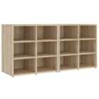 Vidaxl Shoe Cabinets 2 Pcs Sonoma Oak 52.5X30X50 Cm