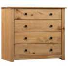 Vidaxl Side Cabinet 80X40X73 Cm Pine Panama Range