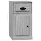 Vidaxl Side Cabinet With Drawer Grey Sonoma 40X50X75 Cm Engineered Wood