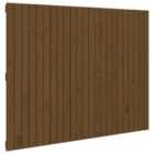 Vidaxl Wall Headboard Honey Brown 146.5X3X110 Cm Solid Wood Pine