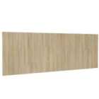 vidaXL Wall Headboard Sonoma Oak 240X1.5X80cm Engineered Wood