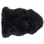 Origins Genuine Sheepskin Rug Black Single 65 x 95cm