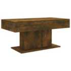 Vidaxl Coffee Table Smoked Oak 96X50X45 Cm Engineered Wood