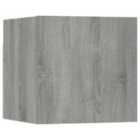 Vidaxl Wall Mounted Tv Cabinet Grey Sonoma 30.5X30X30 Cm