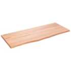 Vidaxl Wall Shelf Light Brown 100X40X2 Cm Treated Solid Wood Oak