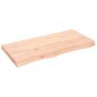 Vidaxl Wall Shelf 100X50X6 Cm Untreated Solid Wood Oak