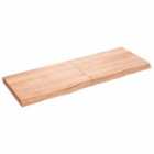 Vidaxl Wall Shelf Light Brown 140X50X6 Cm Treated Solid Wood Oak