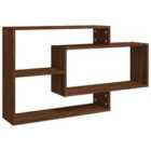 Vidaxl Wall Shelf Brown Oak 104X20X58.5 Cm Engineered Wood