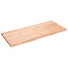 Vidaxl Wall Shelf Light Brown 140X60X4 Cm Treated Solid Wood Oak