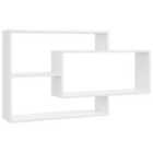 Vidaxl Wall Shelf High Gloss White 104X20X58.5 Cm Engineered Wood