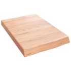 Vidaxl Wall Shelf Light Brown 40X60X6 Cm Treated Solid Wood Oak