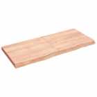Vidaxl Wall Shelf Light Brown 140X60X6 Cm Treated Solid Wood Oak