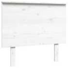 Vidaxl Bed Headboard White 94X6X82.5 Cm Solid Wood Pine