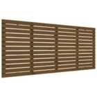 Vidaxl Wall Headboard Honey Brown 166X3X91.5 Cm Solid Wood Pine