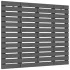 Vidaxl Wall Headboard Grey 146X3X91.5 Cm Solid Wood Pine
