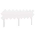 Vidaxl Bed Headboard White 178X3X80.5 Cm Solid Wood Pine