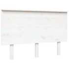 Vidaxl Bed Headboard White 124X6X82.5 Cm Solid Wood Pine