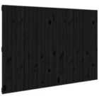 Vidaxl Wall Headboard Black 166X3X110 Cm Solid Wood Pine