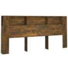 Vidaxl Headboard Cabinet Smoked Oak 220X18.5X104.5 Cm