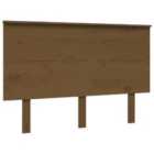 Vidaxl Bed Headboard Honey Brown 124X6X82.5 Cm Solid Wood Pine