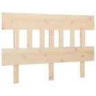 Vidaxl Bed Headboard 203.5X3X81 Cm Solid Wood Pine