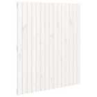 Vidaxl Wall Headboard White 95.5X3X110 Cm Solid Wood Pine