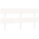 Vidaxl Bed Headboard White 164X3X81 Cm Solid Wood Pine