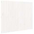Vidaxl Wall Headboard White 140X3X110 Cm Solid Wood Pine