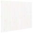 Vidaxl Wall Headboard White 146.5X3X110 Cm Solid Wood Pine