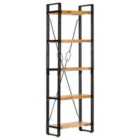 Vidaxl 5-tier Bookcase 60X30X180 Cm Solid Mango Wood