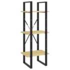 Vidaxl 3-tier Book Cabinet 40X30X105 Cm Solid Pinewood