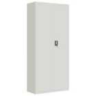 Vidaxl File Cabinet Light Grey 90X40X200 Cm Steel