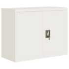Vidaxl File Cabinet White 90X40X70 Cm Steel