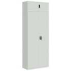 Vidaxl File Cabinet Light Grey 90X40X240 Cm Steel