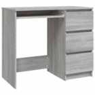 Vidaxl Desk Grey Sonoma 90X45X76 Cm Engineered Wood