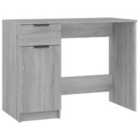 Vidaxl Desk Grey Sonoma 100X50X75 Cm Engineered Wood
