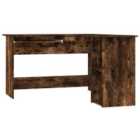 Vidaxl Corner Desk Smoked Oak 120X140X75 Cm Engineered Wood