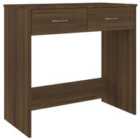 Vidaxl Desk Brown Oak 80X40X75 Cm Engineered Wood
