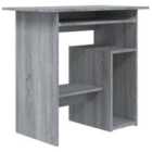 Vidaxl Desk Grey Sonoma 80X45X74 Cm Engineered Wood
