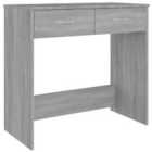 Vidaxl Desk Grey Sonoma 80X40X75 Cm Engineered Wood