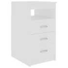 Vidaxl Drawer Cabinet White 40X50X76 Cm Engineered Wood