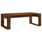 Vidaxl Coffee Table Smoked Oak 102X50X35 Cm Engineered Wood