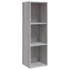 Vidaxl Book Cabinet/Tv Cabinet Grey Sonoma 36X30X114 Cm Engineered Wood