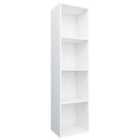 Vidaxl Book Cabinet/Tv Cabinet White 36X30X143 Cm Engineered Wood