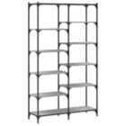 Vidaxl Bookshelf Grey Sonoma 100X32X170 Cm Engineered Wood And Iron