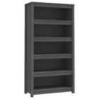Vidaxl Book Cabinet Grey 80X35X154 Cm Solid Wood Pine