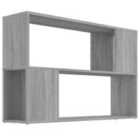 Vidaxl Book Cabinet Grey Sonoma 100X24X63 Cm Engineered Wood