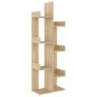 Vidaxl Book Cabinet Sonoma Oak 48X25.5X140 Cm Engineered Wood