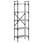 Vidaxl Bookcase 5-tier Grey Sonoma 56X31.5X174 Cm Engineered Wood